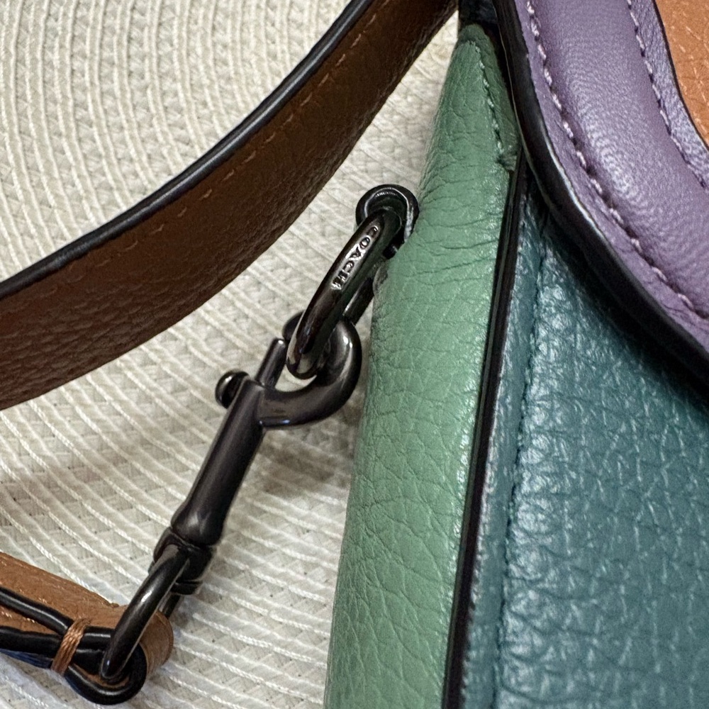 Coach Jade Mini Belt Bag and Wallet- Color Block Dark Turquoise Multi - Picture 5 of 13